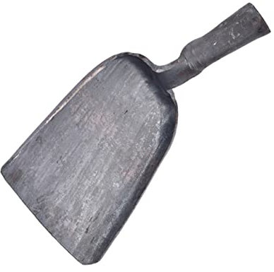 Cabilock Palas de Carbón Hechas a Mano Pala de Tierra de Acero para Barbacoa Espátula para Cenizas Fácil de Usar