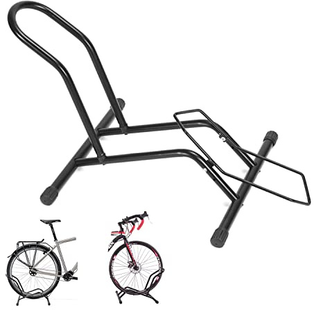 Herrselsam Professional Porte-vélos autoportants, Râtelier à vélo au sol 16 à 29 pouces, Convient pour toutes les roues avant ou arrière, Idéal pour Votre Garage