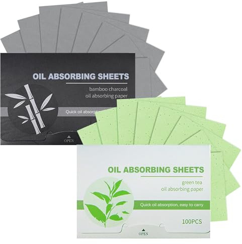 OioTuyi 800 Pack Blotting Paper for Oily Skin, Premium Bamboo Charcoal & Green Tea Oil Absorbing Sheets, Perfect Oil Blotting Sheets for Face Care Or Makeup