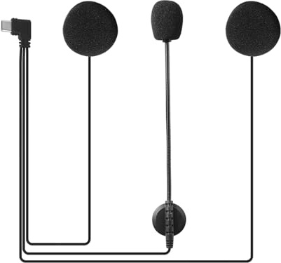 EJEAS typ C headset tillbehör för Bluetooth motorcykel intercom kommunikationssystem för uppdaterat V4/V6/V7/MS8/MS20