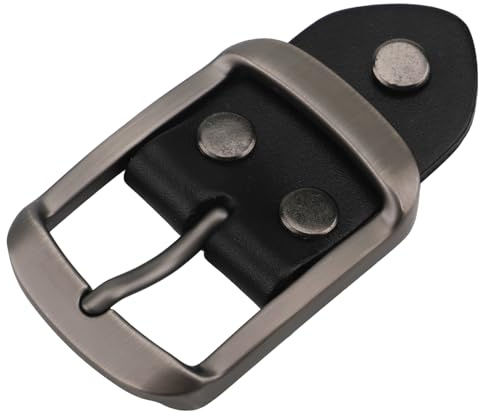 McFanBe 33mm 38mm Fibbia Della Cintura In Pelle Robusta Sostituzione Per Le Donne Degli Uomini (Nero14, 33mm)