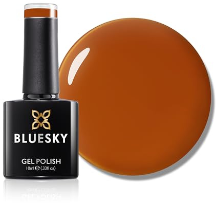 Bluesky Gel Nail Polish 10ml, Terra Radiance - AW2419, Orange Gel Nail Polish for 21 Day Manicure, Professional, Salon & Home Use, Requires Curing Under LED UV Nail Lamp