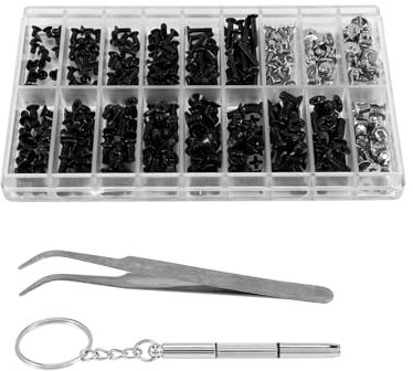 Sessleger 355 piezas tornillos para PC set M2 M3 M2.5 tornillos para ordenador HDD M.2 tornillos SSD para ordenador portátil universal reparación de ordenador portátil