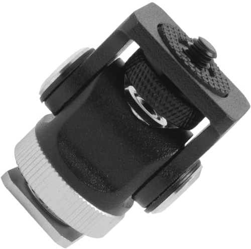Hipzeepo Accesorios para Flash de Cámara Herramientas Portátiles para de Zapata Adaptador de Mini Rótula Ángulo Ajustable Fotografía DSLR Estilo A