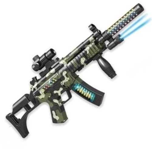 World of Gun 60cm Giant Tactical Toy Rifle – Large Camouflage Military Blaster with Dynamic Vibration, LED Lights & Combat Sounds – 24-Inch Ultimate Upgrade Toy Gun for Kids