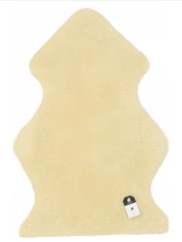Medium Size Medical Genuine Sheepskin Rug 90 x 60 cm | Natural Wool, Chair & Bed Use, Soft Fleece, Medium Size, Healthcare Grade