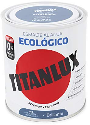Titanlux Pintura Ecológica Acrílica Titan 750 ml (Gris Marengo 0550)