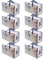 VENO Lot de 8 Grands Sac de Rangement avec Couvercle et Poignées Renforcées, Cartons Déménagement de 102 L Résistant pour Rangement des Vêtements et voyages, Sac à Linge (Transparent, Lot de 8)