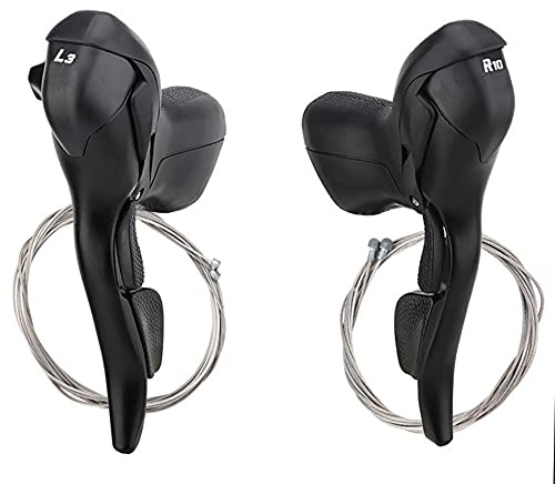 Soekodu 1 Paar Rennrad Schalthebel, 3 x 10 30 Speed Geschwindigkeit Dual Control Schalthebel für Mountainbike Lenker Bremshebelgriffe zum Radfahren (L3 x R10 Speed)