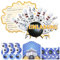SHOWHEEL 12 Set Bowling Einladungskarten Kindergeburtstag,mit 12 Bowling Partyeinladungen 12 Umschläge 12pcs Aufkleber,Deutsch Geburtstagseinladungen,Einladung Bowling für Jungen und Mädchen