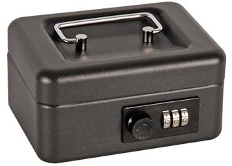 Cathedral Products 6 Inch Steel Cash Box with Combination Lock | Durable & Secure | Portable Design with Lift-Out Tray