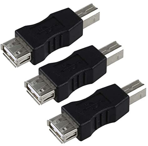 Reinscer 3X USB Type A Female to USB Type B Male Adapter
