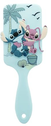 Disney – Spazzola Districante Bambini Stitch & Angel – Setole Flessibili, Manico Antiscivolo – Per Capelli Bagnati o Secchi – Accessorio Acconciatura – Prodotto Ufficiale