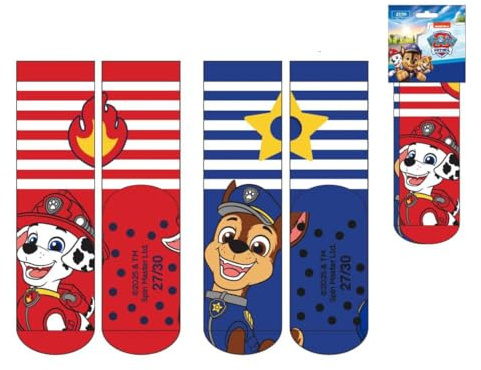 CERDÁ LIFE'S LITTLE MOMENTS Antideslizante Paw Patrol / Calcetines Cómodos Aplicaciones, 31-34 (2 Piezas) Unisex niños