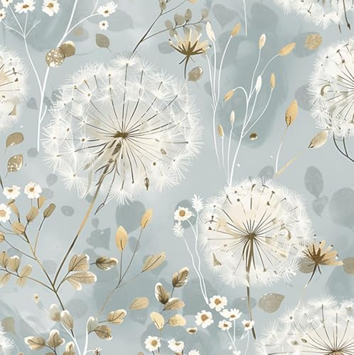 xupingjiti Papel pintado autoadhesivo con flores, hojas de acuarela y flores, papel de pared, lámina autoadhesiva, vintage, lámina decorativa para muebles, lámina adhesiva de vinilo de PVC