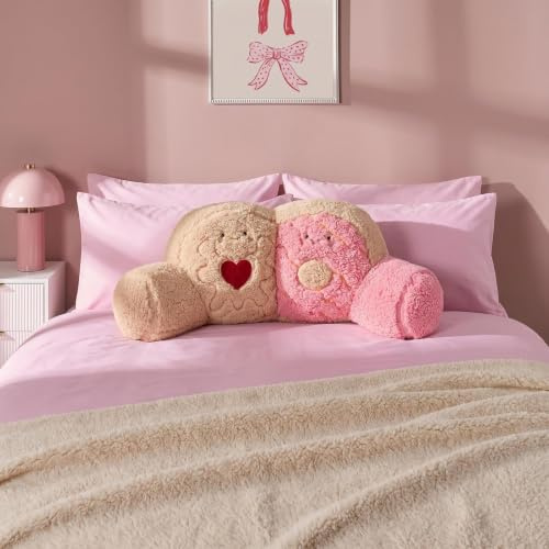OHS Biscuit Party Character Cuddle Cushion Bed Chair Pillow, Multi | Soft Fleece Cuddle Cushion Ideal For Reading Gaming Watching TV On Bed Or Sofa