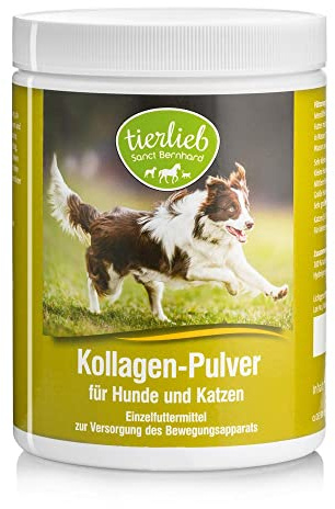 Sanct Bernhard djurlieb kollagenpulver | för hundar och katter | testat, biologiskt aktivt kollagenhydrolysat | 400 g