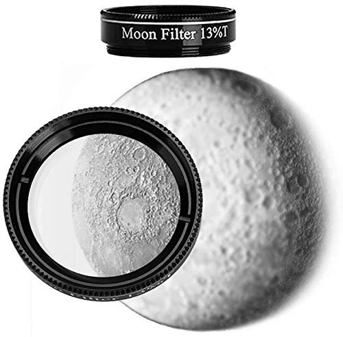 Solomark Mondfilter für Astromomisches Teleskop Okularglas, 3,2 cm, 13 % Durchlässigkeit