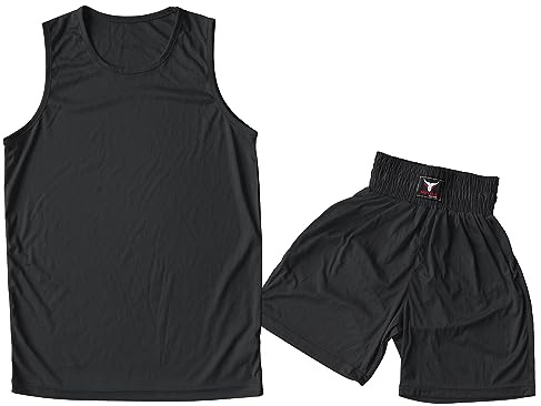 Mytra Fusion Kids Boxing Uniform 2 Pack Traje de Boxeo júnior (4XS (7-8 Years), Black)