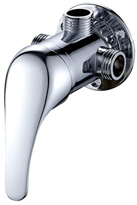 Mezclador de ducha de pared de latón para baño mezclador de ducha manual con interruptor de control, grifo de bañera cromado para agua fría y caliente