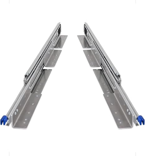 BRASOM Guide per cassetti - Cassetto per carichi pesanti 1500mm, 250kg, 60 pollici, con montaggio a pavimento e supporti per cassetti, Heavy Duty, blocco di apertura/chiusura del sistema di guide per