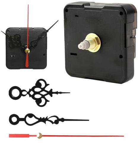 meccanismo orologio da parete, Silenzioso di Movimento Dell'orologio al Quarzo da Parete Kit Completo 12mm, Precisione Facile Installazione, Perfetto per DIY Orologio, Incluso Set Lancette