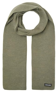 JACK & JONES Jacdna Noos - Bufanda de punto, color verde oliva, talla única, Verde oliva, Talla única