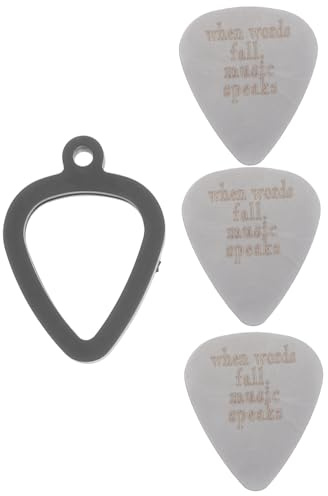 TOYANDONA 3piezas Púas De Guitarra Eléctricas y Acústicas Soporte Plectros Accesorios Para Músicos y Principiantes