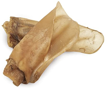 Friandise pour Chien déshydratée - Oreilles de bœuf - 1 kg - 100% bœuf - gencives saines - Bonbons pour Chiens - fabriqué en Espagne - GESPETFOOD