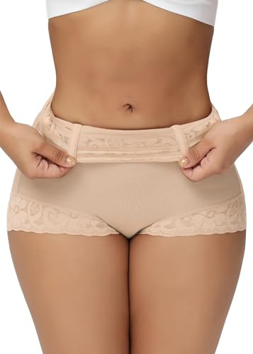 SHAPSHE Tummy Control Shorts Seamless Shapewear Butt Lifter Panties Tummy Tuck Compression Underwear Women Body Shaper Girdles Postpartum Shape Wear Fajas Para Adelgazar la Barriga Para Mujer Beige L