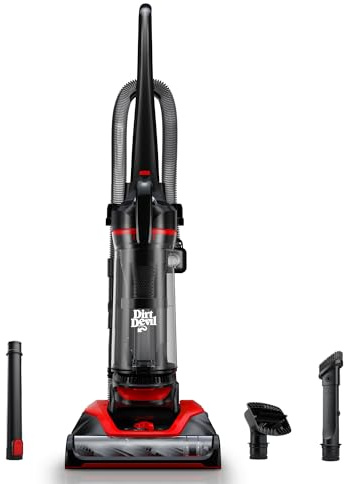 Dirt Devil Multi-Surface Extended Reach+ Upright Bagless Vacuum Cleaner for Carpet and Hard Floor, Powerful, Lightweight, Corded Vacuum Cleaners for Home Use