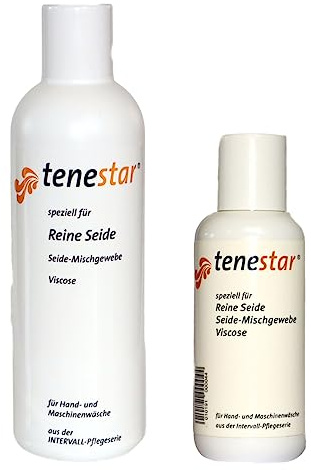tenestar Specialrengöringsmedel för rent siden, 340 ml | Flytande tvättmedel för handtvätt och maskintvätt – skonsam mot siden, viskos och fint