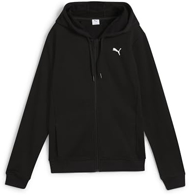PUMA Unisex W TAD Essential FT FZ Sweatjacken, PUMA Black, L
