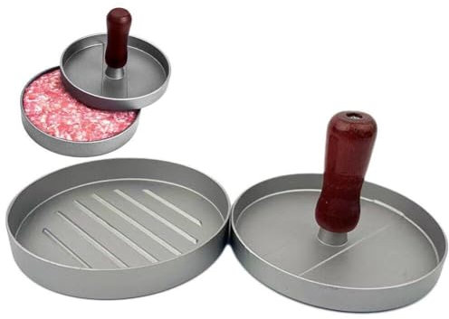 Baokuan Burger Press, Non-stick Press, Patty Maker Mold, Grill Press, Aluminum Press Mold for Bbq, Stuffed Burgers, Beef Burger