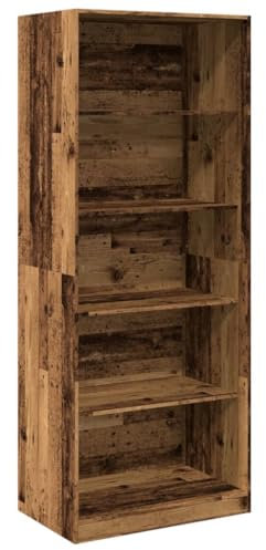 vidaXL Kleiderschrank Altholz-Optik 80x50x200 cm Holzwerkstoff