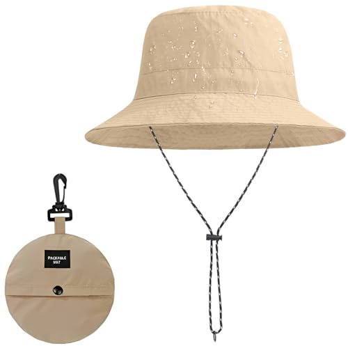 ZKGYUS Femme Chapeau Soleil Pliable Anti UV Vacances Alpinisme Outdoor Étanche Casquette de Voyage Ete Randonnée