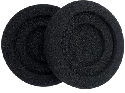 Cuscinetti auricolari per Jabra Evolve 20/20SE/30/30II/40/65/65+ cuffie, Cuscinetti Cuffie per Jabra Evolve 65UC 65MS/40UC 40MS/ 30US 30MS 30II/20SE 20UC 20MS, Spugna più morbida (Nero)