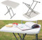 Willonin Kleiner Rechteckiger Klapptisch, Verstellbarer Klapptisch, Beistelltisch Kann Angehoben und Abgesenkt Werden, Sehr Geeignet für Gärten, Terrassen und Balkone 76 * 50 * 74cm