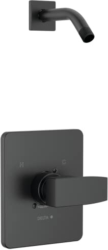 Delta T14267-LHD-PP Modern Shower Only Trim Package - Less Shower Head - Matte Black