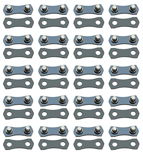 ECSiNG 20 Sets Kettenglieder für Kettensäge, voreingestellt, zur Reparatur von Gliedern, kompatibel mit kleinen Ketten mit 3/8LP 1,3 mm, geeignet für Ketten von 33 bis 70 Gliedern