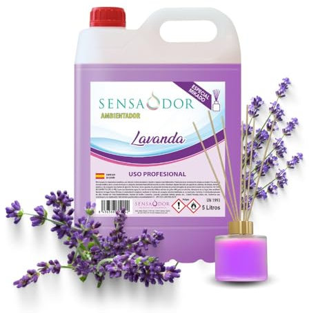 Garrafa ambientador recambio para mikados 5 litros Sensaodor (Lavanda)