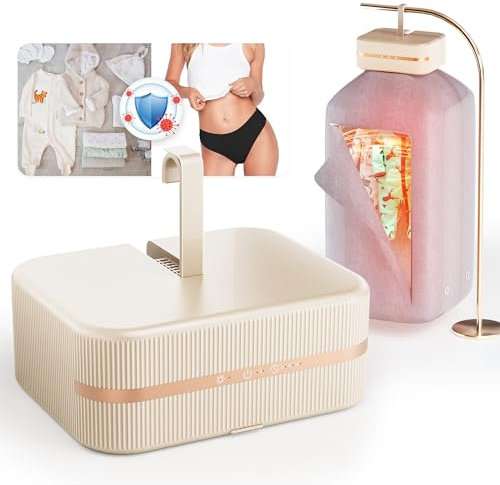 Sèche-linge portable, mini séchoir électrique à pompe à chaleur, minuterie, UV, arrêt automatique/600 W