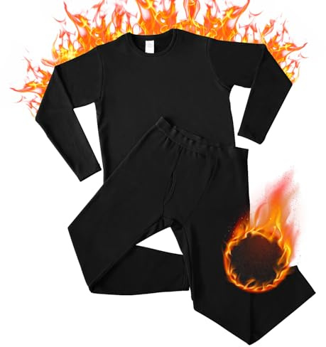North Bund Ensemble de sous-vêtements thermiques pour homme en polaire intérieure Sous-vêtements de ski Pantalons thermiques Hiver Sous-vêtements fonctionnels 210g/m², S