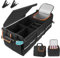 Extra Großer Kofferraum-Organizer mit Deckel, XXXL 115L Faltbare Auto Aufbewahrungsbox und 24L Kühltasche mit 6 Fächern, Wasserdicht Rutschfest mit Griffe für Camping und Alltag, 89 x 36 x 31 cm