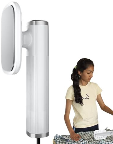 COMPACT 2IN1 Abitali di ferro a vapore - piroscafo da viaggio portatile a secco bagnato | Macchina da stiratura rapida riscaldamento da 0,7 once, strumento di stampa leggero per assistenza in