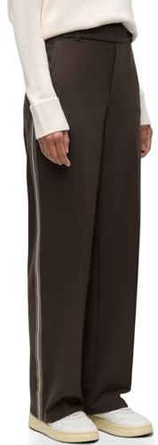 Street One 3717034 Pantalones de Pierna Recta, Deep Roast Brown, 38W / 30L Mujeres