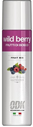 ODK Wild Berry Puree Infused Fruit Syrup, Cocktails, Daiquiri, Smoothies, Cooking, Baking and Desserts, 75cl
