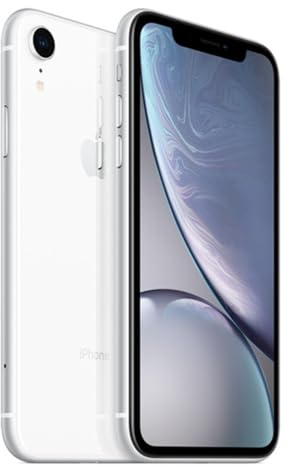 Apple iPhone XR, US Version, 128GB, White - Unlocked (Renewed)