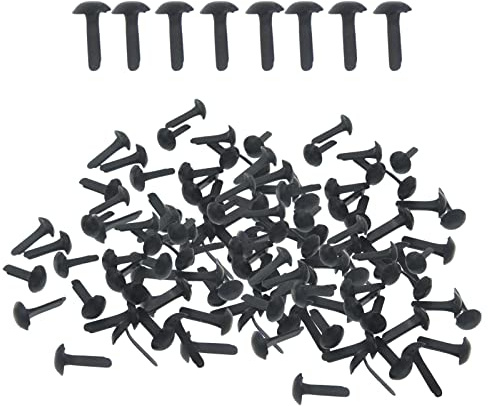 LOVIVER 200x Metal Paper Fasteners Brads, Stamping 4.5mmx8mm Brads, for Handicrafts Scrapbook Making, Crafts DIY Projects, Decorative Accessories