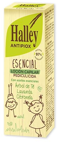 HALLEY - Antipiox Esencial | Loción Anti Piojos | para Adultos y Niños a partir de 2 Años | 100 ml | Tratamiento Anti Piojos con Aceites Esenciales